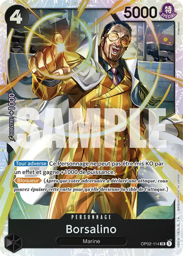 Carte One Piece Borsalino OP02-114 V1 - The Best