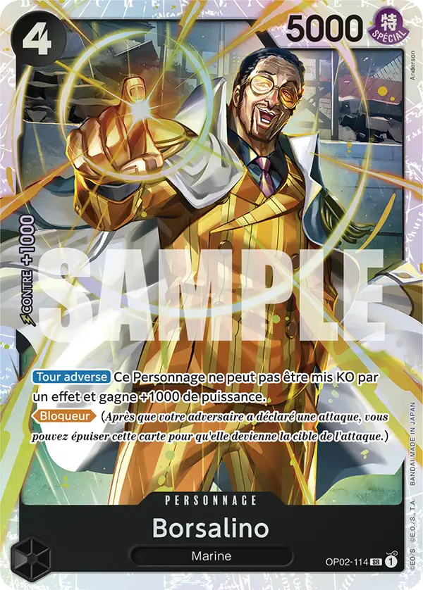 Carte One Piece OP02-114 Borsalino V1 | LorenZone