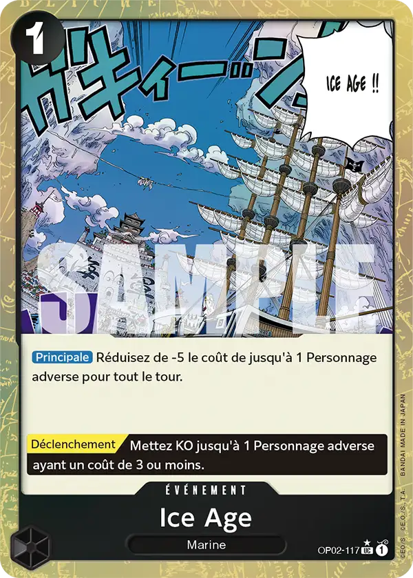Carte One Piece OP02-117 Ice Age V3 | LorenZone
