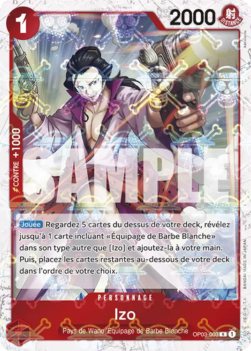 Carte One Piece Izo OP03-003 V2 - The Best