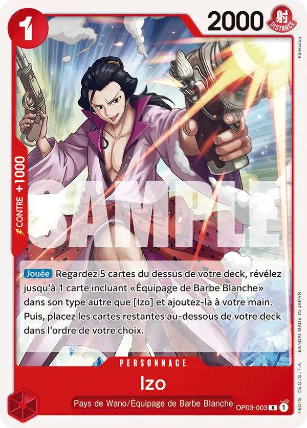 Carte One Piece OP03-003 Izo | LorenZone