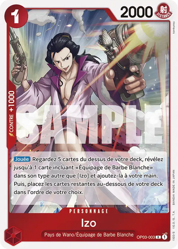 Carte One Piece Izo OP03-003 V1 - The Best