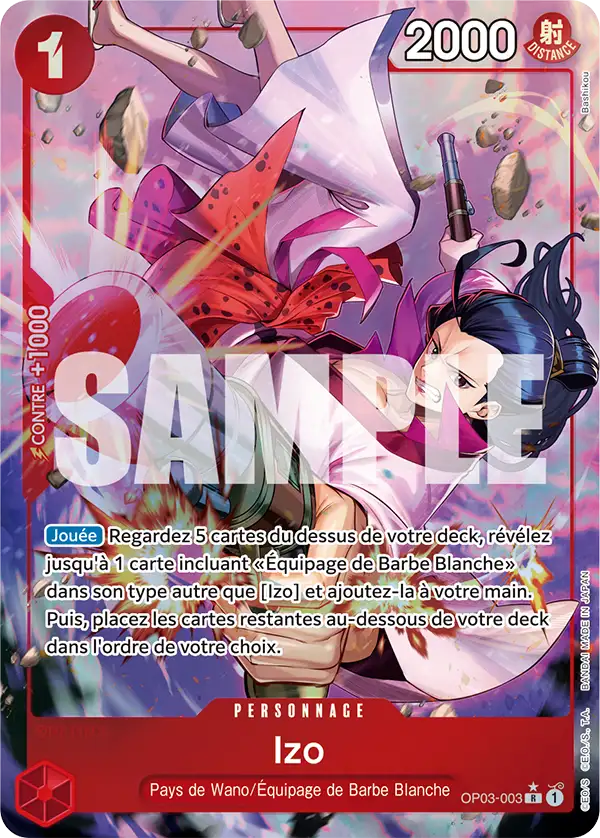 Carte One Piece OP03-003 Izo V4 | LorenZone