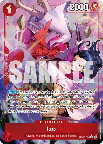 Carte One Piece Izo OP03-003 V4 - The Best