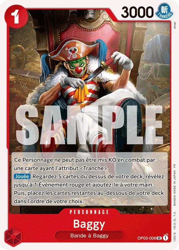 Carte One Piece OP03-008 Baggy V1 | LorenZone