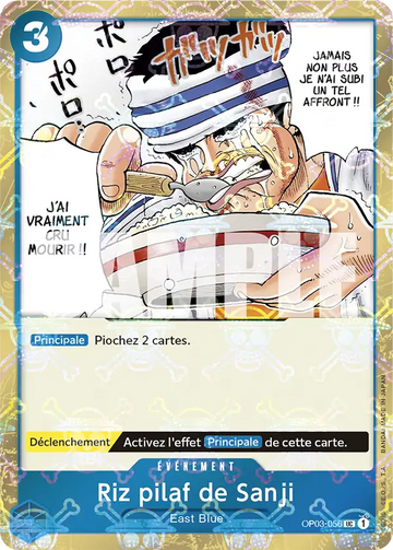 Carte One Piece Riz pilaf de Sanji OP03-056 V2 - The Best