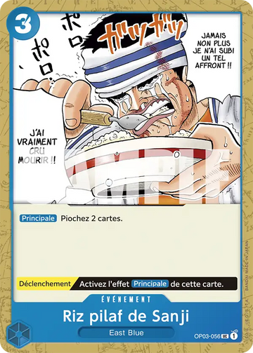 Carte One Piece Riz pilaf de Sanji OP03-056 V1 - The Best