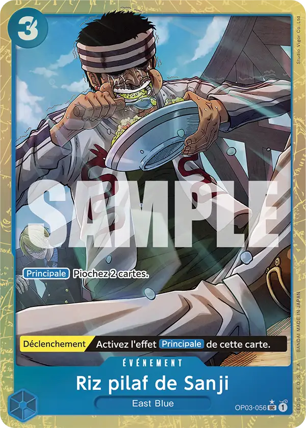 Carte One Piece OP03-056 Riz pilaf de Sanji V4 | LorenZone