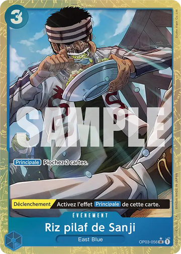 Carte One Piece Riz pilaf de Sanji OP03-056 V4 - The Best