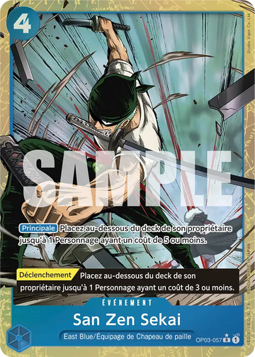 Carte One Piece San Zen Sekai OP03-057 V4 - The Best