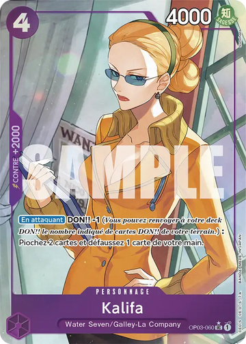 Carte One Piece Kalifa OP03-060 V3 - The Best