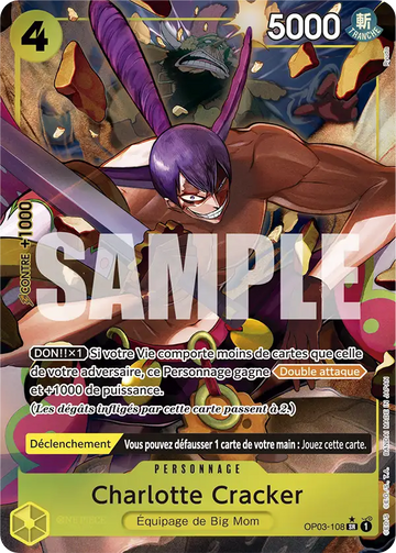 Carte One Piece Charlotte Cracker OP03-108 V2 - The Best