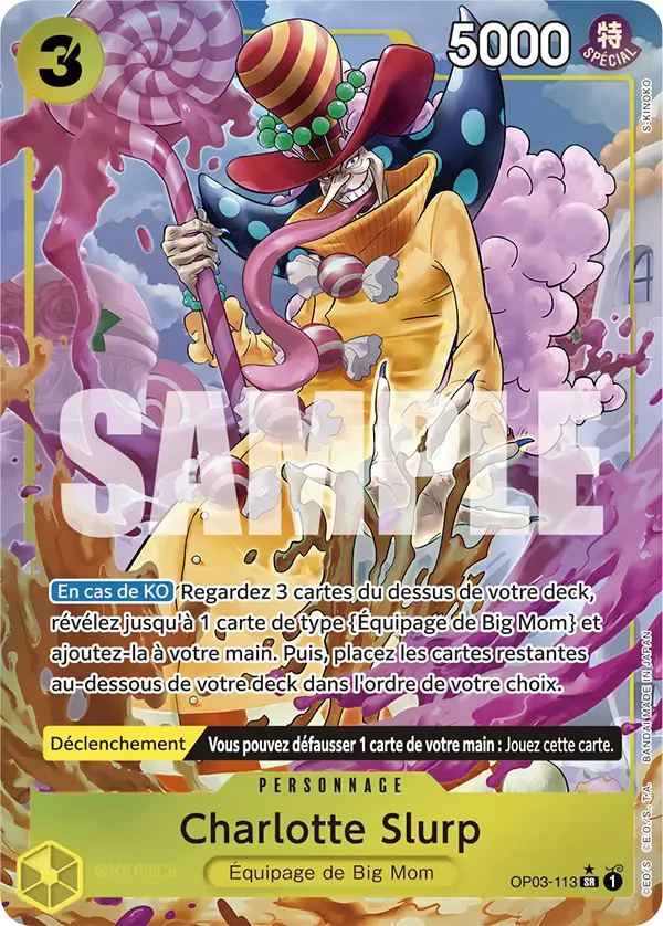 Carte One Piece OP03-113 Charlotte Slurp V2 | LorenZone
