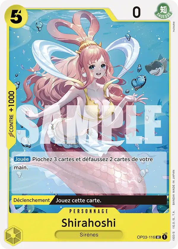 Carte One Piece OP03-116 Shirahoshi V1 | LorenZone
