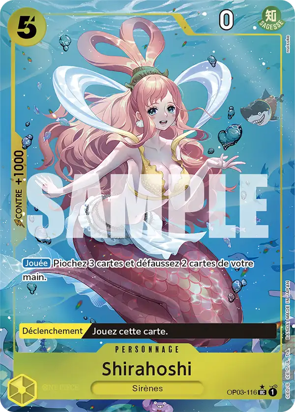 Carte One Piece OP03-116 Shirahoshi V3 | LorenZone