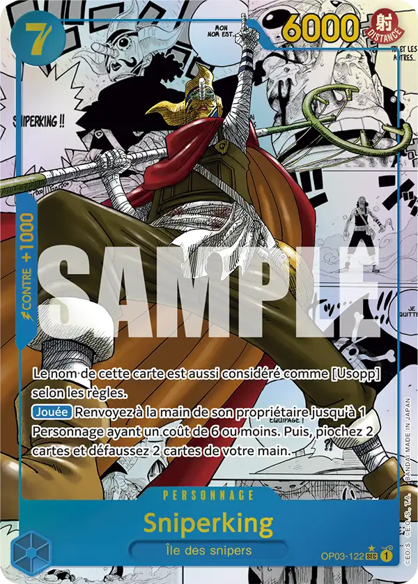 Carte One Piece OP03-122 Sniperking | LorenZone