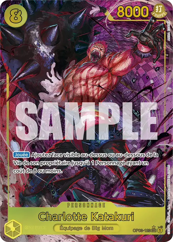 Carte One Piece OP03-123 Charlotte Katakuri V2 | LorenZone