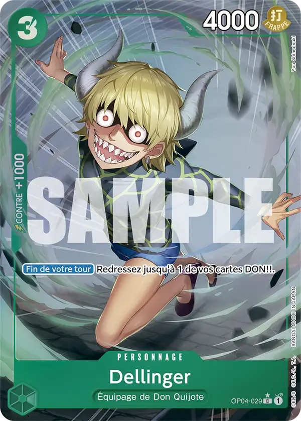 Carte One Piece OP04-029 Dellinger V3 | LorenZone