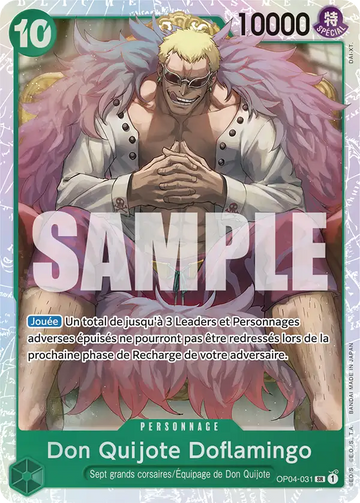 Carte One Piece Don Quijote Doflamingo OP04-031 V1 - The Best