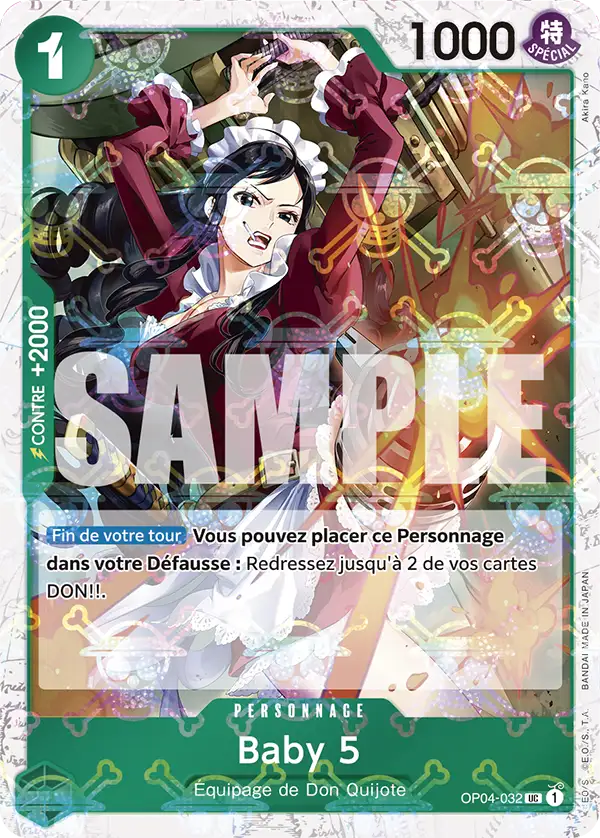 Carte One Piece OP04-032 Baby 5 V2 | LorenZone