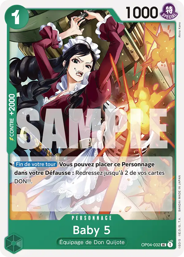Carte One Piece OP04-032 Baby 5 V1 | LorenZone