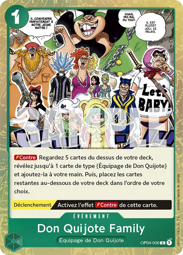 Carte One Piece Don Quijote Family OP04-036 V3 - The Best