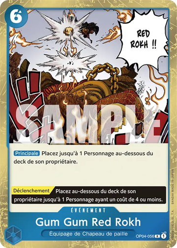 Carte One Piece Gum Gum Red Rokh OP04-056 V1 - The Best