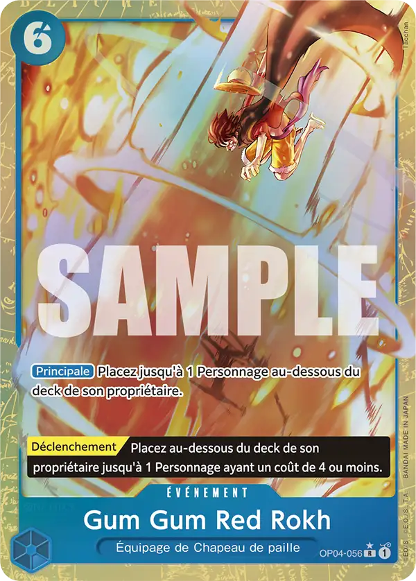 Carte One Piece OP04-056 Gum Gum Red Rokh V4 | LorenZone