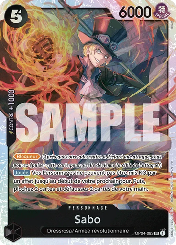Carte One Piece Sabo OP04-083 - The Best Vol.2