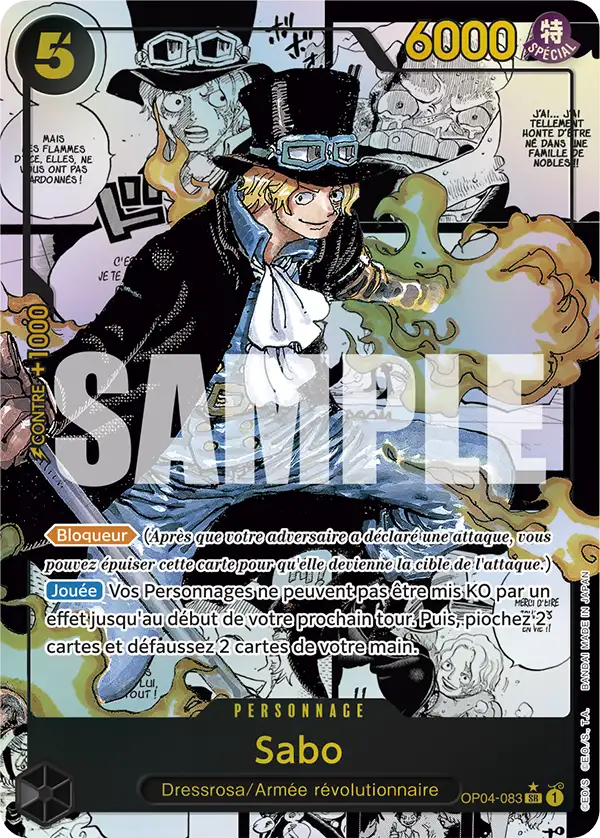 Carte One Piece OP04-083 Sabo | LorenZone