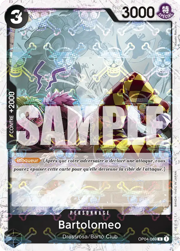 Carte One Piece Bartolomeo OP04-089 V2 - The Best