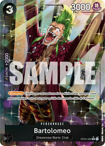 Carte One Piece Bartolomeo OP04-089 V4 - The Best