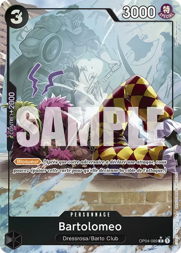 Carte One Piece Bartolomeo OP04-089 V3 - The Best