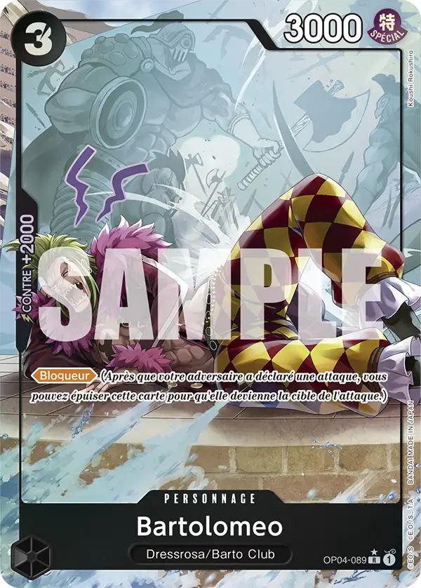 Carte One Piece OP04-089 Bartolomeo V3 | LorenZone