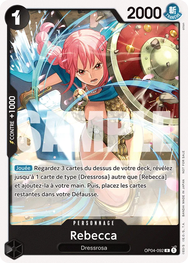 Carte One Piece OP04-092 Rebecca V2 | LorenZone