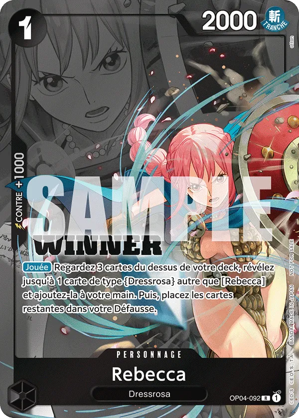 Carte One Piece OP04-092 Rebecca V3 | LorenZone