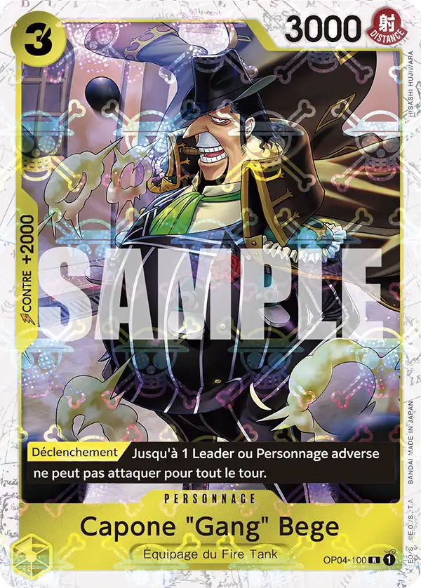 Carte One Piece OP04-100 Capone "Gang" Bege V2 | LorenZone