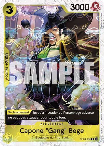 Carte One Piece Capone "Gang" Bege OP04-100 V2 - The Best