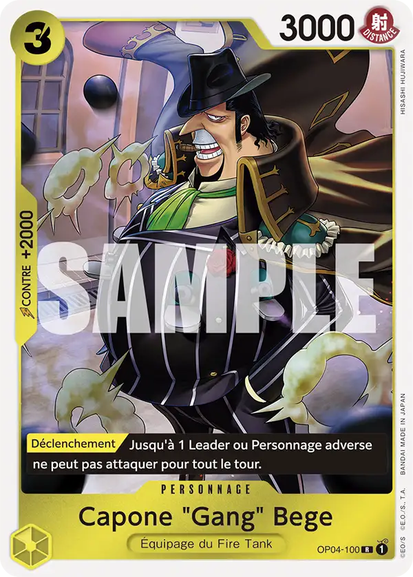 Carte One Piece OP04-100 Capone "Gang" Bege V1 | LorenZone