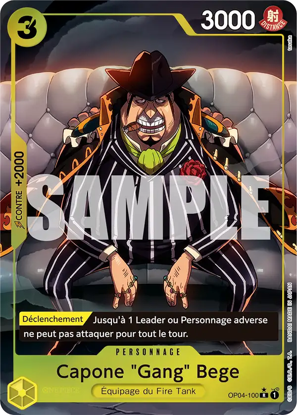 Carte One Piece OP04-100 Capone "Gang" Bege V4 | LorenZone