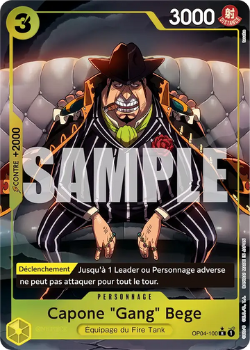 Carte One Piece Capone "Gang" Bege OP04-100 V4 - The Best