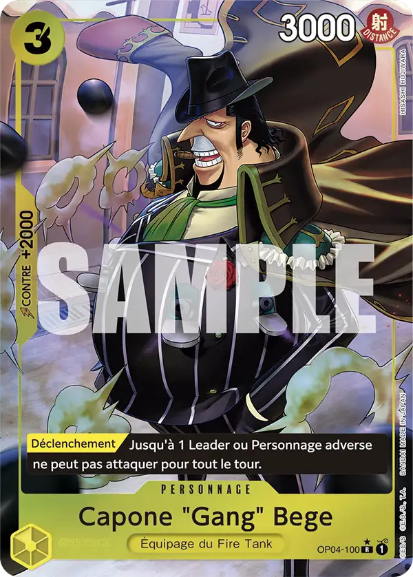 Carte One Piece OP04-100 Capone "Gang" Bege V3 | LorenZone