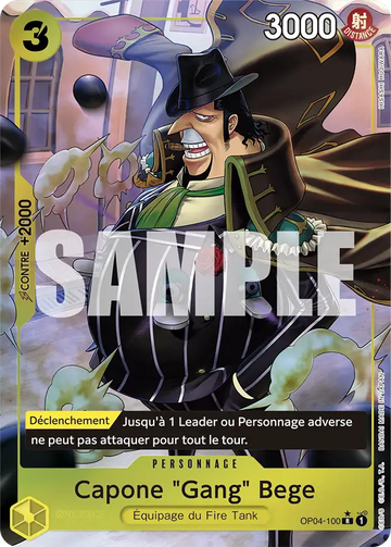 Carte One Piece Capone "Gang" Bege OP04-100 V3 - The Best