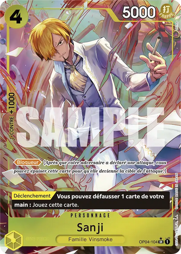 Carte One Piece Sanji OP04-104 V2 - The Best