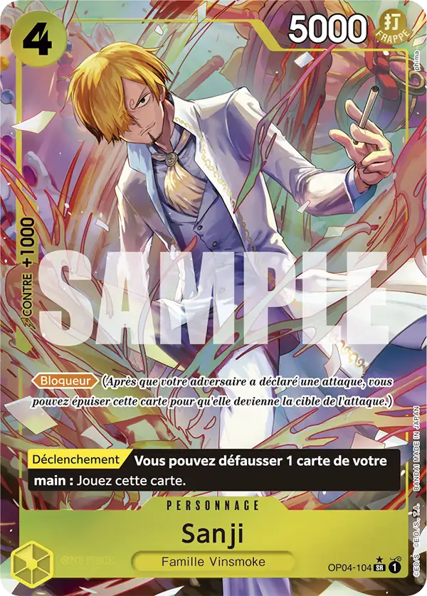 Carte One Piece OP04-104 Sanji V2 | LorenZone