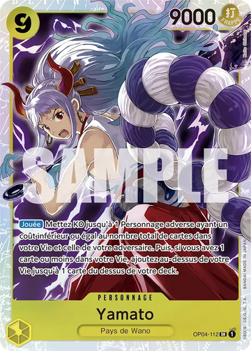 Carte One Piece Yamato OP04-112 V1 - The Best