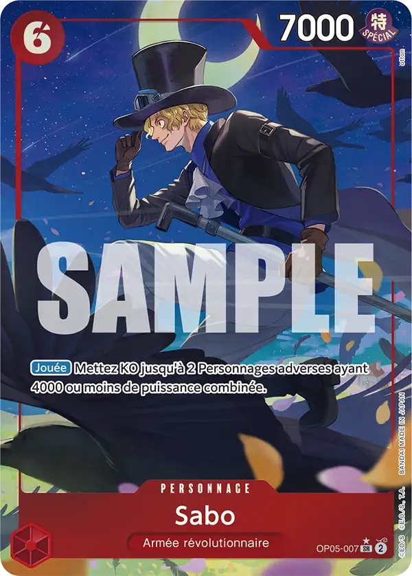Carte One Piece OP05-007 Sabo V2 | LorenZone