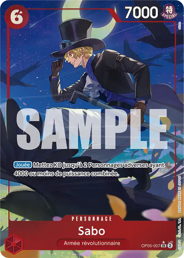 Carte One Piece Sabo OP05-007 V2 - The Best