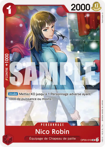 Carte One Piece Nico Robin OP05-010 V1 - The Best