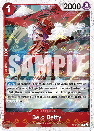 Carte One Piece Belo Betty OP05-015 V2 - The Best